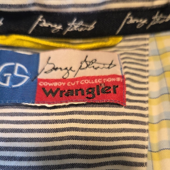 Wrangler Other - Wrangler Blue and White Striped Shirt